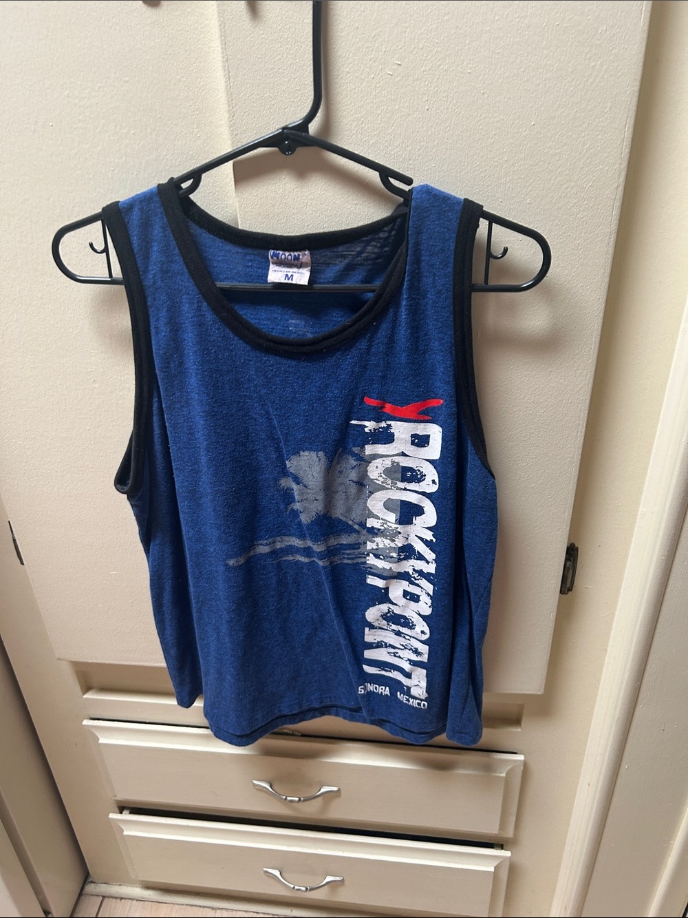 Blue Rocky Point Graphic Tank Top